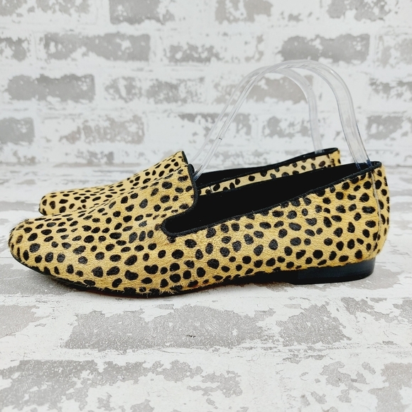 GAP Shoes - Gap Womens Cheetah Print Faux Mohair Flat Heel Loafers V545